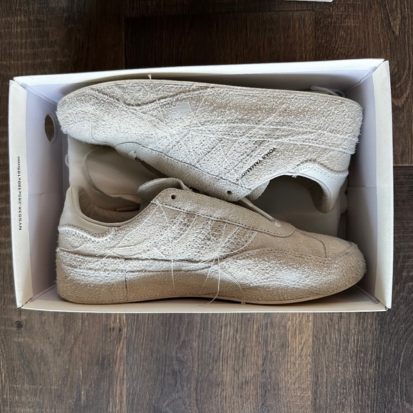 Adidas Y-3 Gazelle Off White Sashiko Men's Yohji Yamamoto Size 12 Retail $330 - Picture 2 of 13